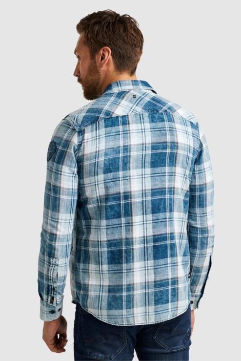 PME legend long sleeve shirt indigo yarndyed